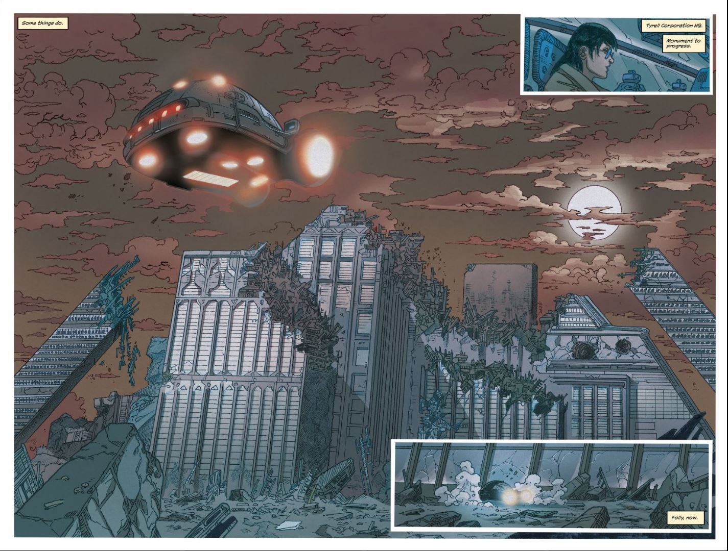 Blade Runner issue #9 Tyrell Pyramids remains