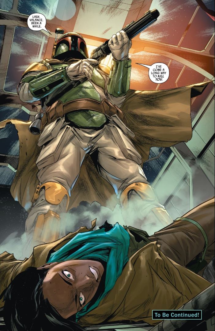 Star Wars Bounty Hunters #4 Boba Fett kills T'onga