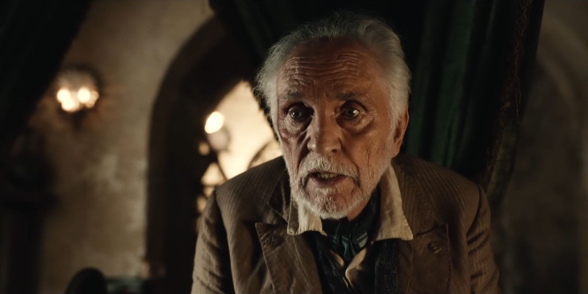 Terence Stamp as Paradisi in His Dark Materials