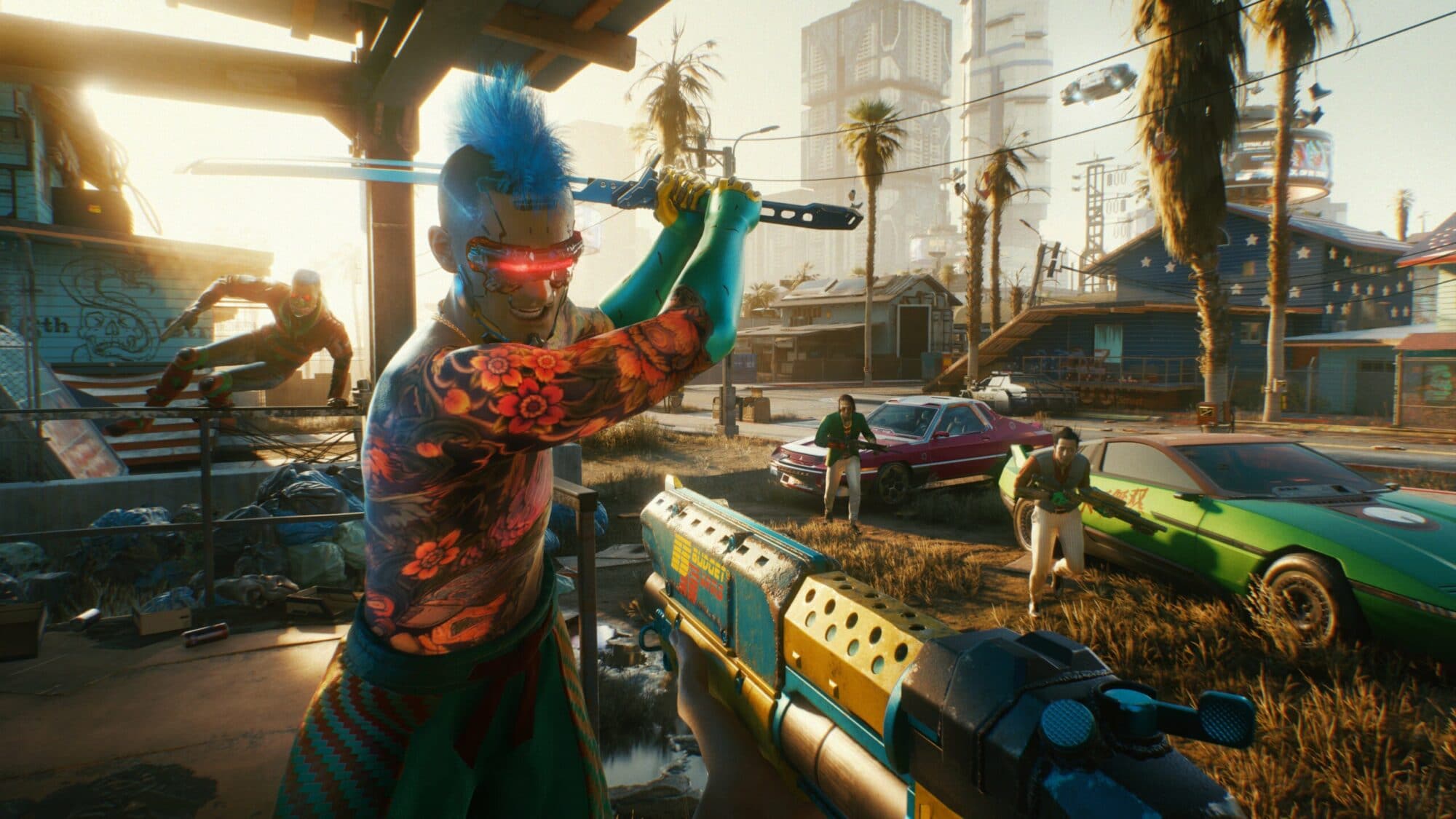 Cyberpunk 2077 armed combat