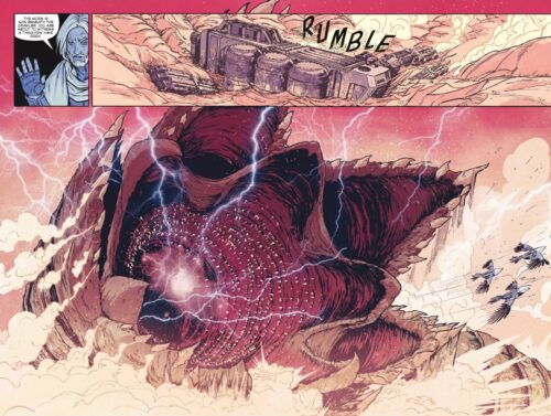 DUNE The Graphic Novel sandworm swallows spice factory