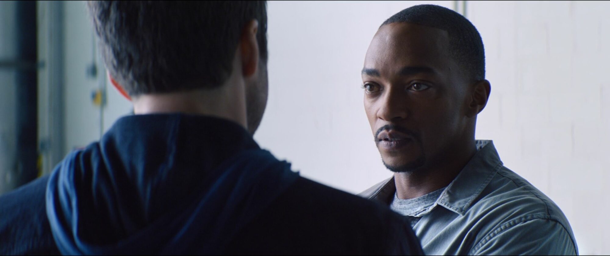 Anthony Mackie as Sam Wilson in The Falcon and the Winter Soldier