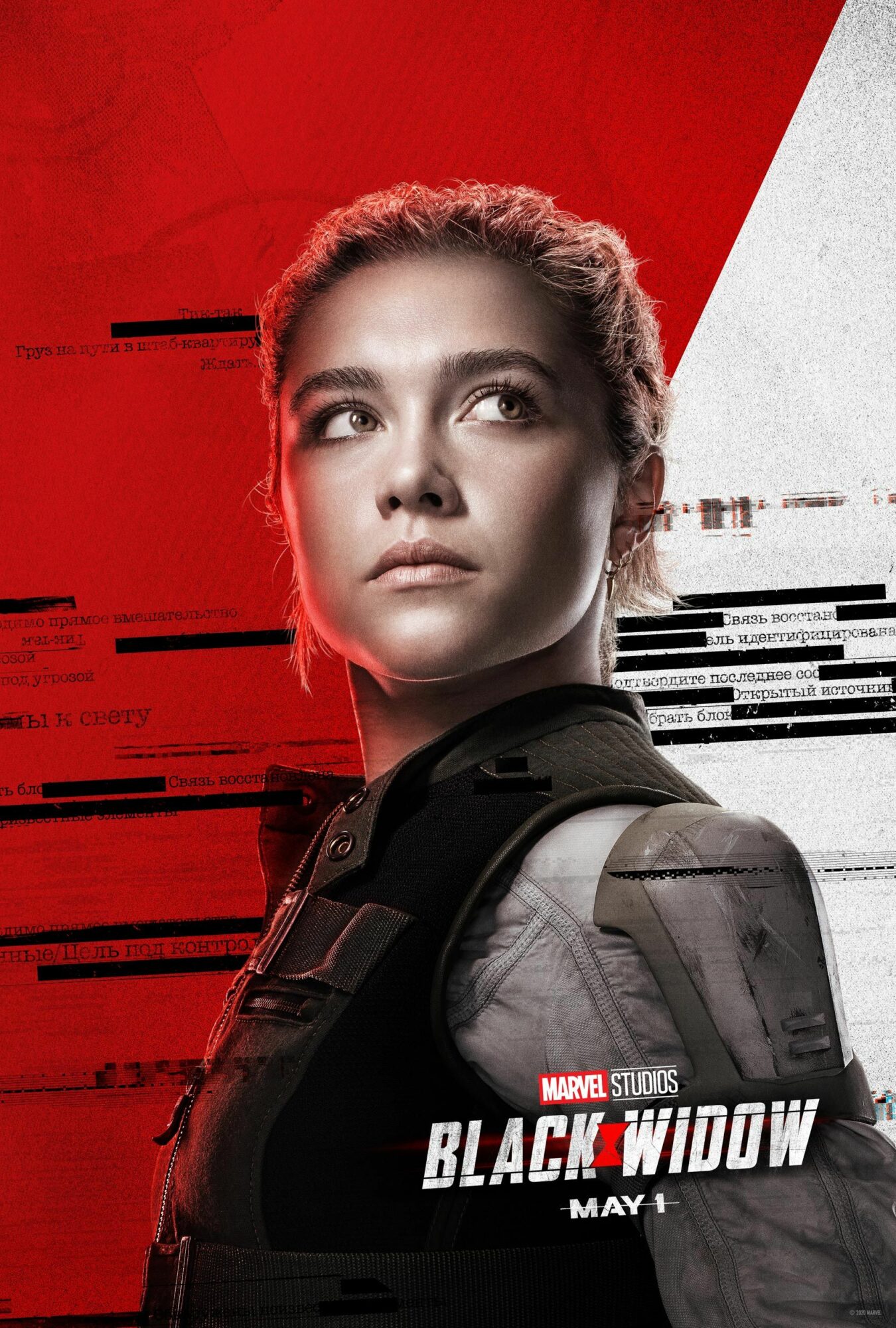 Florence Pugh in Black Widow poster