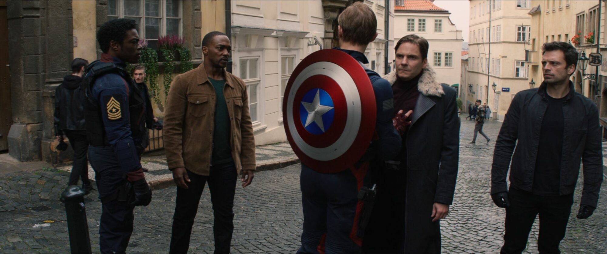 Zemo Bucky Sam John and Lemar in Riga